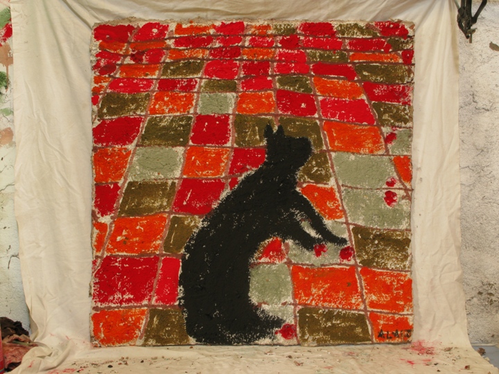 SOMBRA DE GATO SIN GASTO OLEO PAPEL